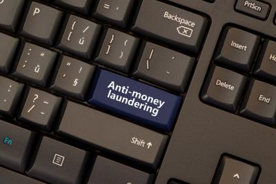 Anti-money laundering computer keyboard