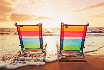 Deckchair on the beach