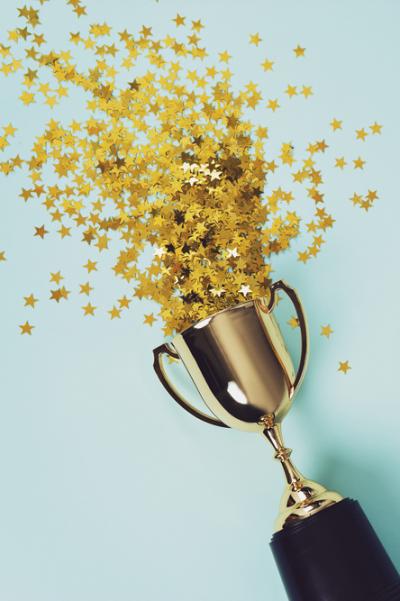 Trophy and stars