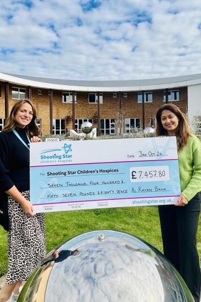 Harpreet with Shooting Star Children's Hospice